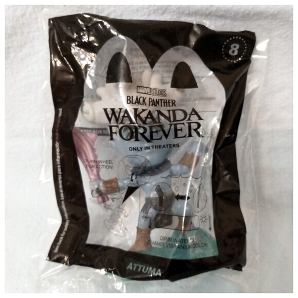2022 Attuma Black Panther Wakanda Forever Mcdonalds Happy Meal Toy - Picture 2 of 5
